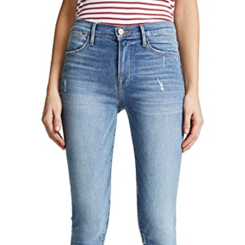FRAME Le High Skinny Gusset Step Jeans
